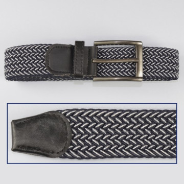 Gancho 23, Cinturones elásticos - color: Azul metálico