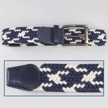 Hook 20b, Elastic Belts - color: Blue and white unique design