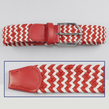 Hook 24b, Elastic Belts - color: Red with red and blue zigzag
