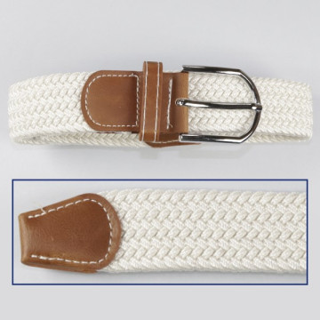 Hook 27b, Elastic Belts - color: White with brown tips