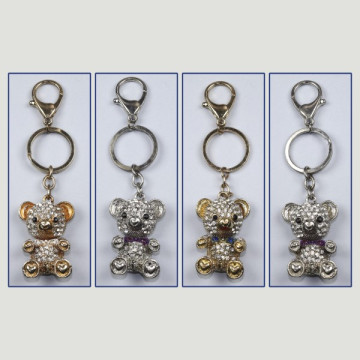 Hook 85 – Keychain with rhinestones and assorted bear character
