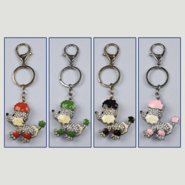 Hook 87 – Keychain with rhinestones and assorted mascot character