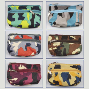 Crochet 15 - Porte-monnaie design camouflage – couleurs assorties