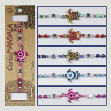 Hook 25, Bracelet with turtle character - assorted colors