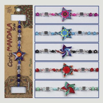 Hook 31, Bracelet with star character - assorted colors