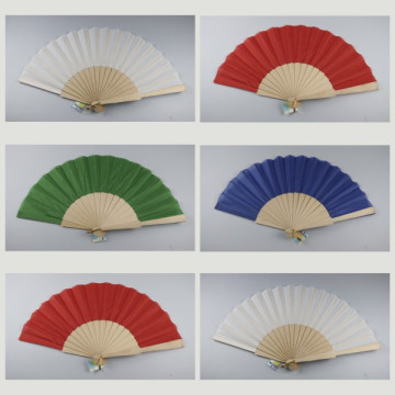 Hook 07, Wooden fan without design - assorted colors