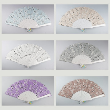 Hook 71, Plastic fan with design of: Cherry blossoms - assorted colors