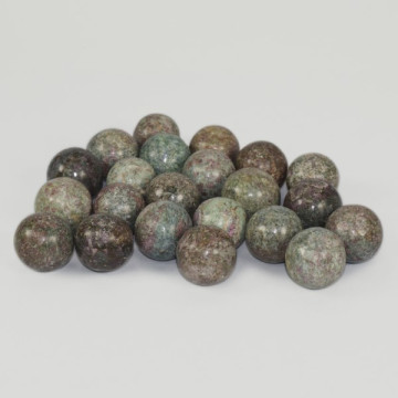 REPLACEMENT of the Mineral Spheres Display: Rubi Fuchsite