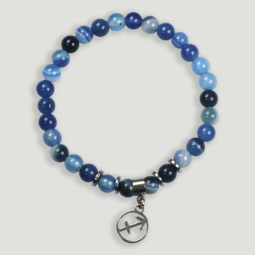 REPLACEMENT of Horoscope Bracelets: steel beads+Hematite with Sagittarius Character