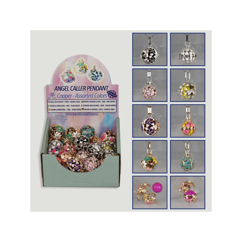 Display Colgante llamador ángel cobre colores surtido Display Colgante llamador ángel cobre colores surtido