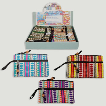 Display Wallet 2 zippers alg 22x14 assorted model