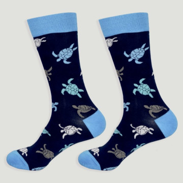 Hook 19 - Stockings with design of: blue crabs