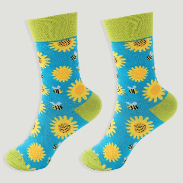 Hook 66 - Stockings with design: sunflowers