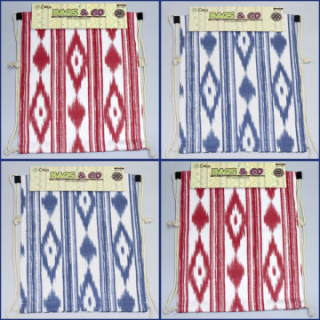 Gancho 01, Mochila con cuerda - color: Surtido y Diseño rombos