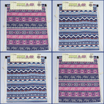 Gancho 05, Mochila con cuerda - color: Surtido y Diseño tramados verticales