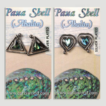 Hook 41 - Abalone Earrings. Assorted models.