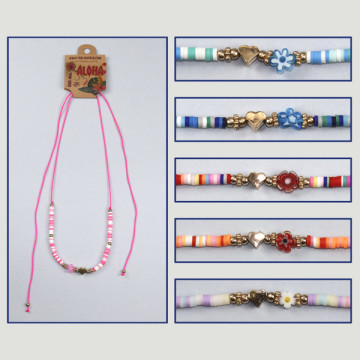 Gancho 04. Collar ajustable. Modelo: flor y corazón