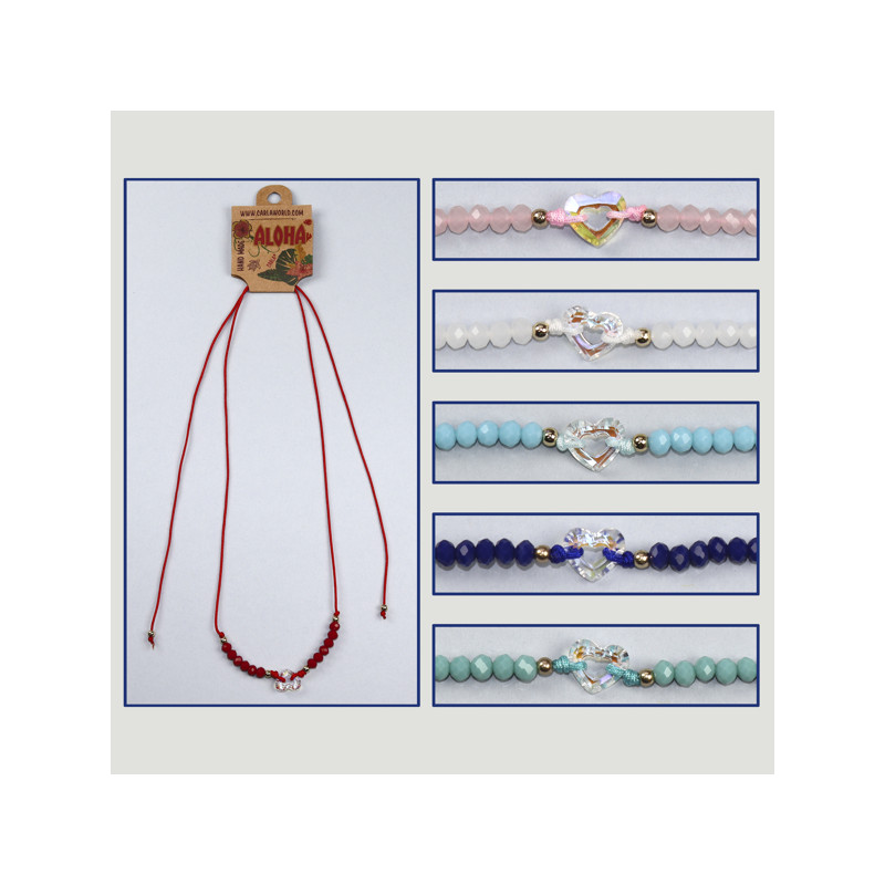 Hook 11. Adjustable necklace. Model: crystal heart Hook 11. Adjustable necklace. Model: crystal heart