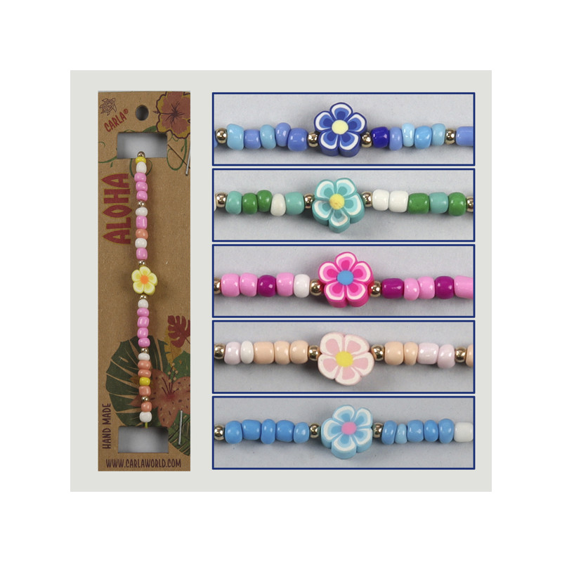 Gancho 34. Pulsera ajustable. Modelo: flor Gancho 34. Pulsera ajustable. Modelo: flor
