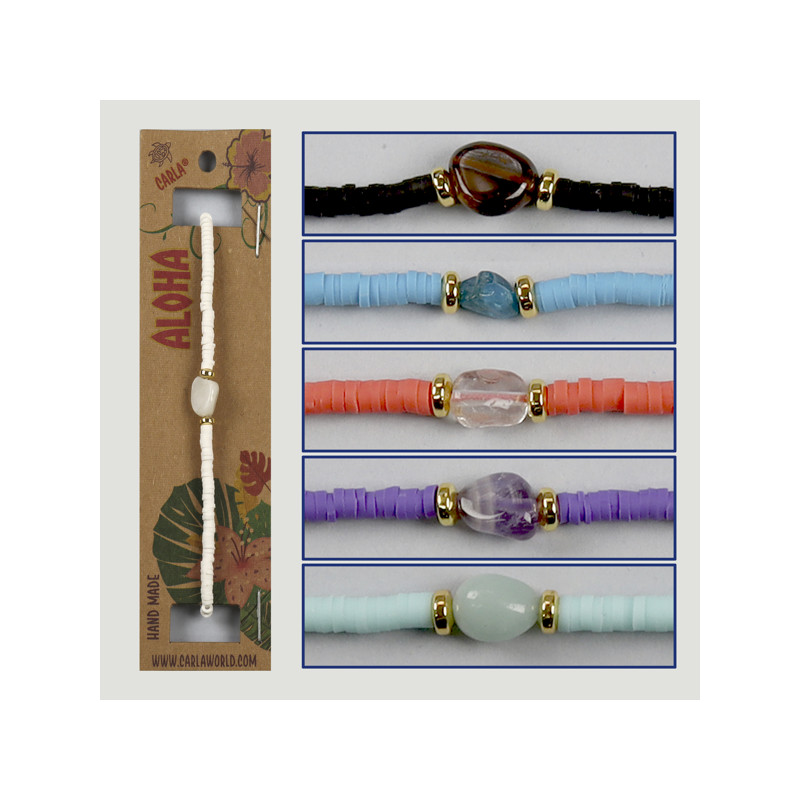 Gancho 51. Pulsera ajustable. Modelo: mineral surtido Gancho 51. Pulsera ajustable. Modelo: mineral surtido