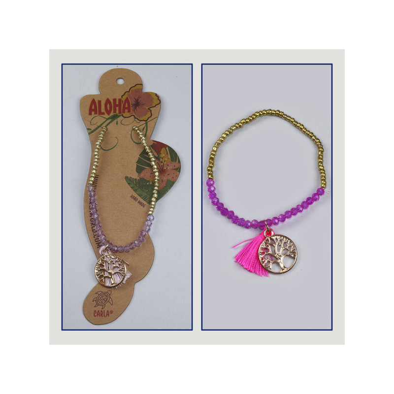 Hook 69. Elastic anklet. Model: tree of Life Hook 69. Elastic anklet. Model: tree of Life