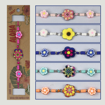 Gancho 84. Pulsera ajustable. Modelo: flores