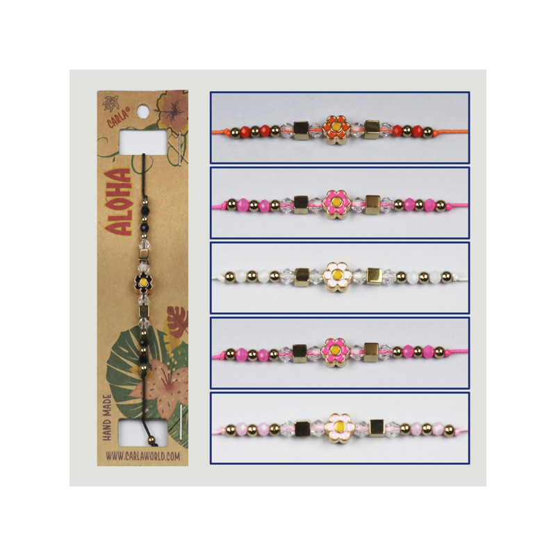 Gancho 95. Pulsera ajustable. Modelo: flor Gancho 95. Pulsera ajustable. Modelo: flor