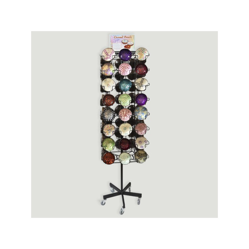 COCONUT BOWLS display coconuts+nacre 13x5cm approx - 192 units COCONUT BOWLS display coconuts+nacre 13x5cm approx - 192 units