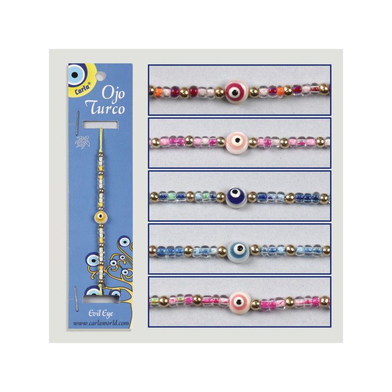 Gancho 01. Pulseira ajustável. Olho turco Gancho 01. Pulseira ajustável. Olho turco