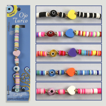 Gancho 07. Pulsera ajustable. Ojo turco
