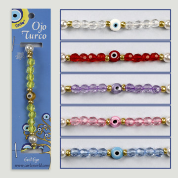 Gancho 11. Pulsera ajustable. Ojo turco