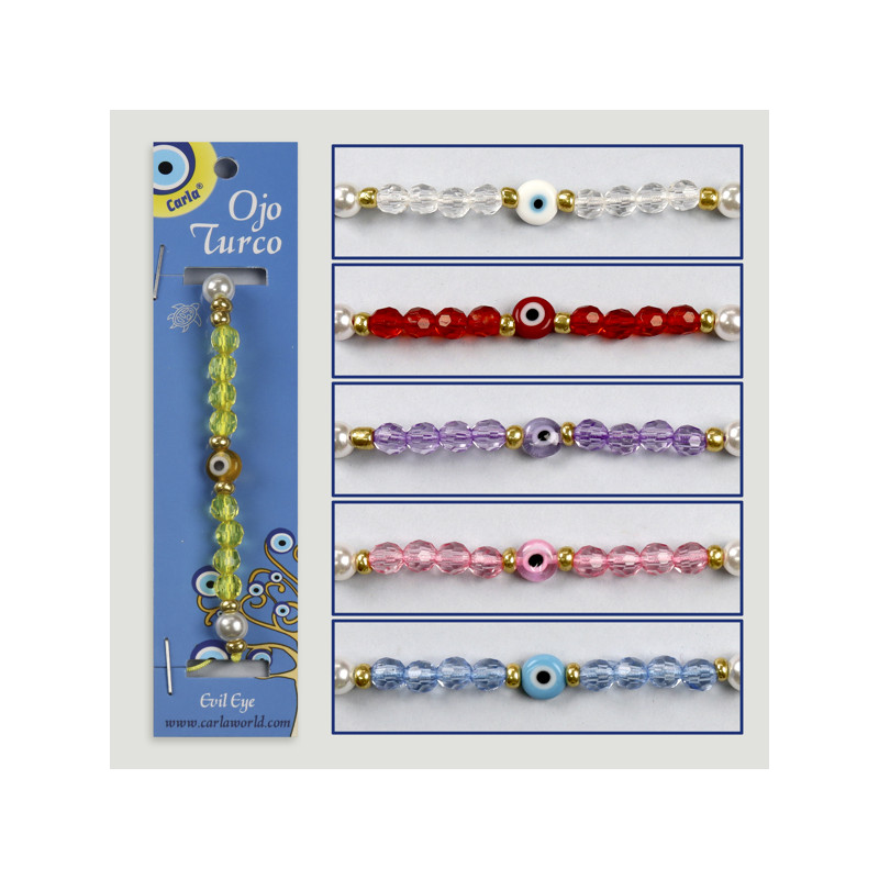 Gancho 11. Pulseira ajustável. Olho turco Gancho 11. Pulseira ajustável. Olho turco