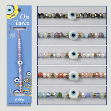 Gancho 15. Pulsera ajustable. Ojo turco