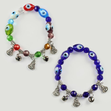 Gancho 33. Pulsera elástica. Ojo turco