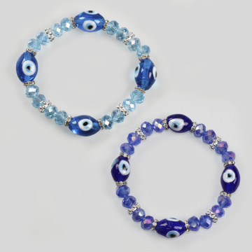 Gancho 34. Pulsera elástica. Ojo turco