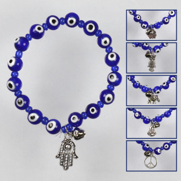 Gancho 36. Pulsera elástica. Ojo turco