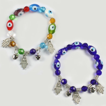 Gancho 43. Pulsera elástica. Ojo turco