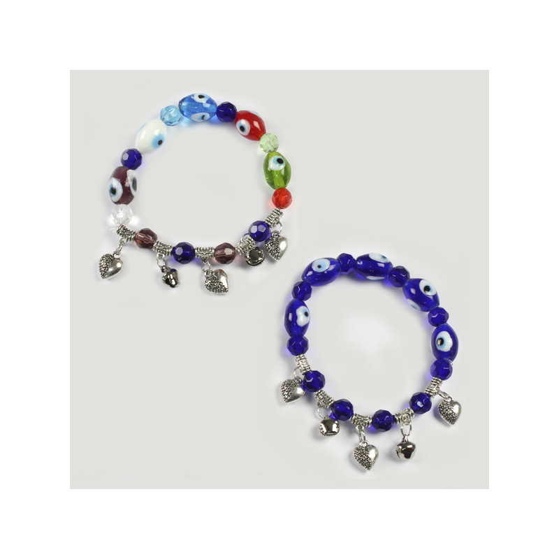 Gancho 47. Pulsera elástica. Ojo turco Gancho 47. Pulsera elástica. Ojo turco