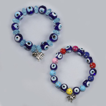 Gancho 48. Pulsera elástica. Ojo turco