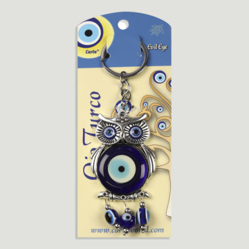Hook 49. Metal key ring. Turkish Eye with Turkish Eye