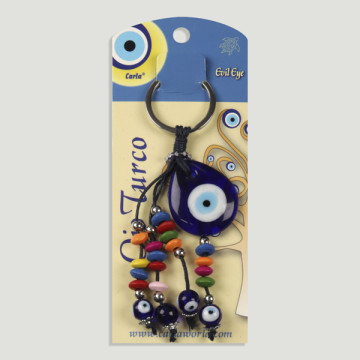 Hook 54. Metal key ring. Turkish Eye with Turkish Eye