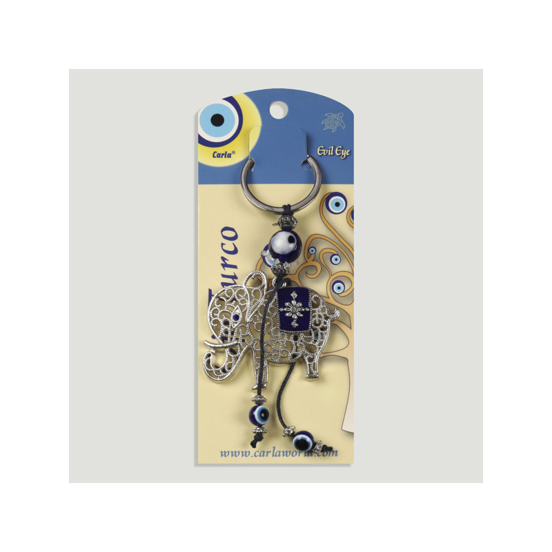 Crochet 58. Porte-clés en métal. Oeil turc avec oeil turc Crochet 58. Porte-clés en métal. Oeil turc avec oeil turc