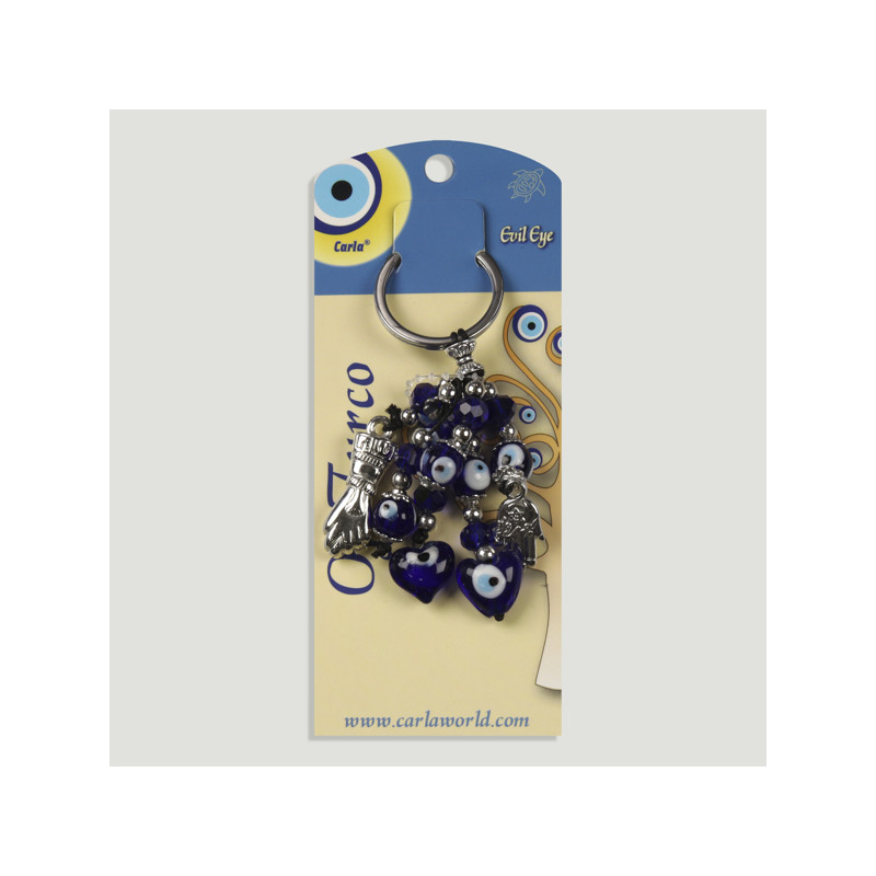 Crochet 59. Porte-clés en métal. Oeil turc avec oeil turc Crochet 59. Porte-clés en métal. Oeil turc avec oeil turc