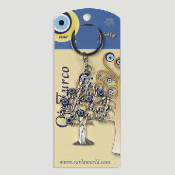 Hook 60. Metal key ring. Turkish eye