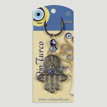 Gancho 62. Llavero metal. Ojo turco