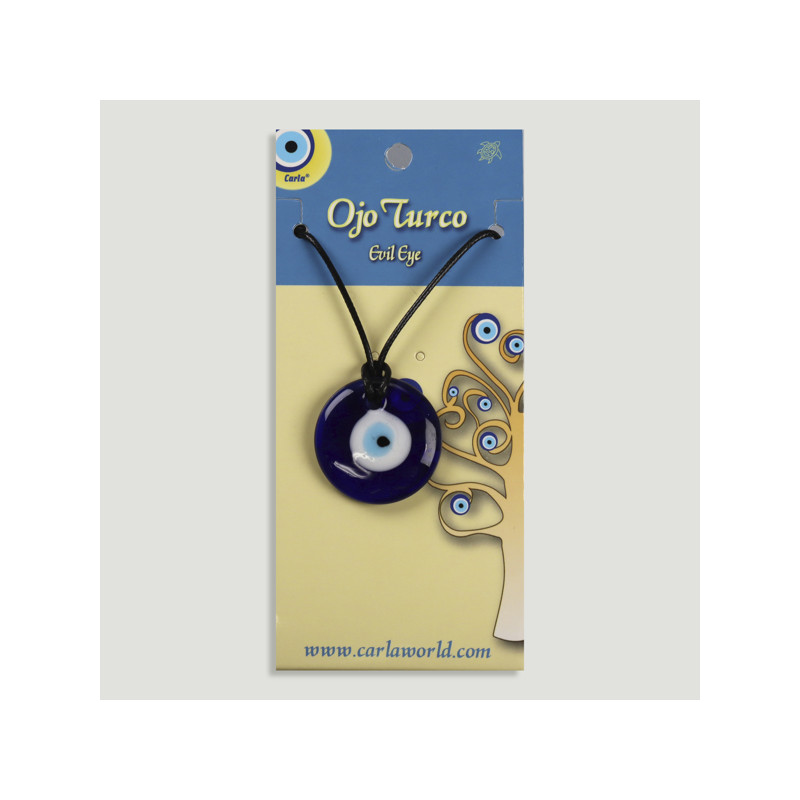 Gancho 80. Colgante con cordón. Ojo turco Gancho 80. Colgante con cordón. Ojo turco