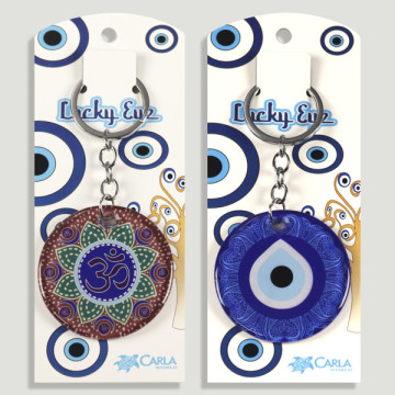 Gancho 10. Llavero metal. Ojo turco