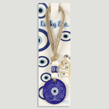 Hook 17. Crystal amulet. Turkish eye. 18/20cm