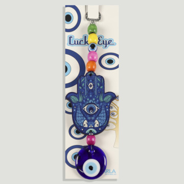 Hook 22. Crystal amulet. Turkish eye. 18/20cm