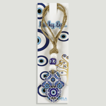 Hook 27. Crystal amulet. Turkish eye. 18/20cm